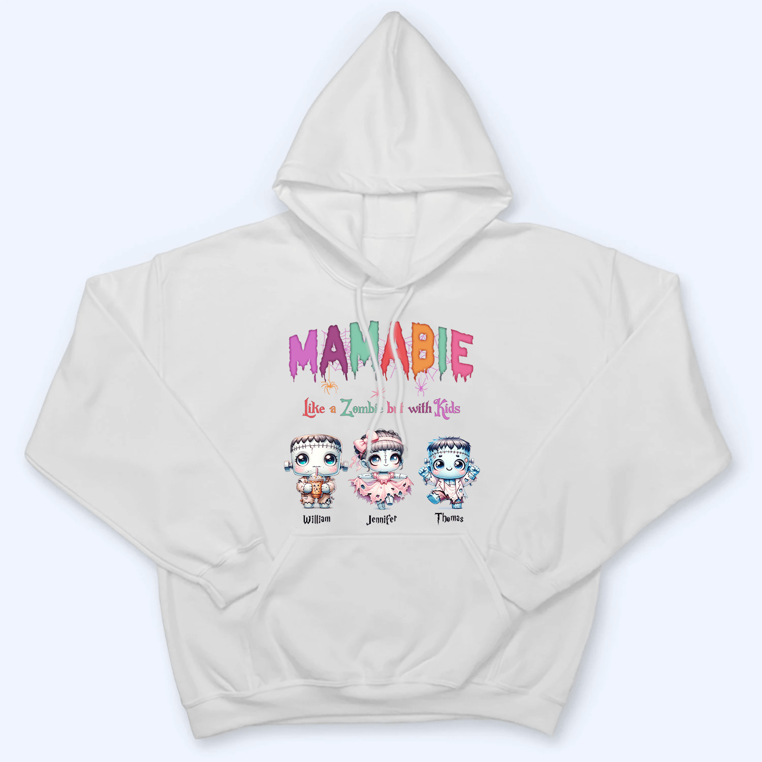 Halloween Mombie Puns - Personalized Custom T-Shirt - Gift for Grandma/Nana/Mimi, Mom, Wife, Grandparent