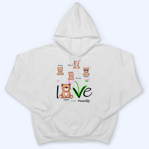 Love Grandma Life - Personalized Custom T Shirt - Gift for Grandma/Nana/Mimi, Mom, Wife, Grandparent - Suzitee Store