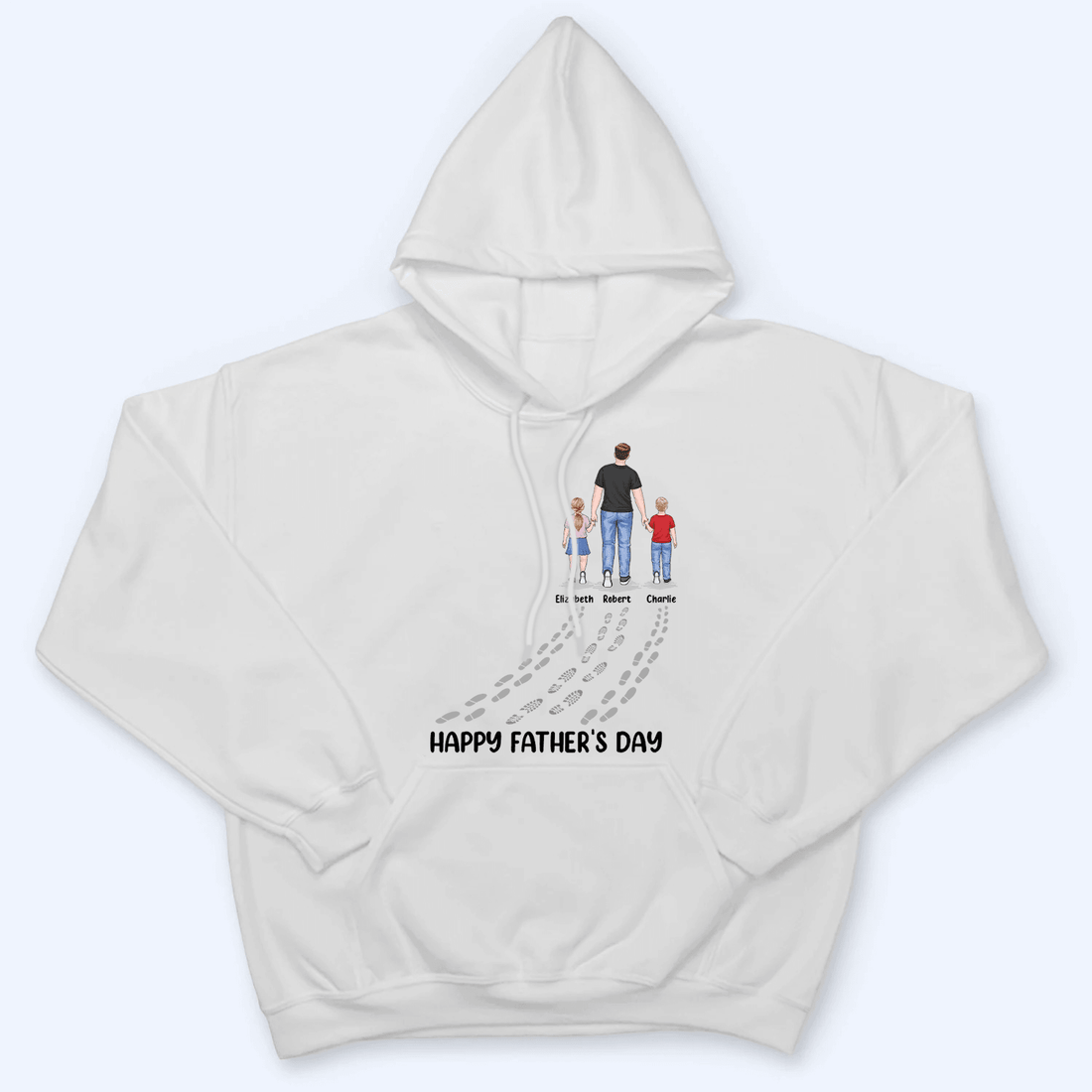 Fathers And Childs Footprints personalized t-shirt, alternate view 6