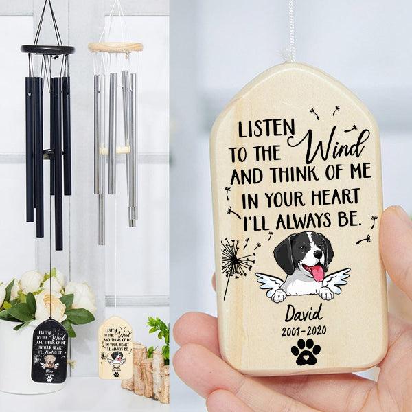 Custom Memorial Gift wind chime, alternate view 4