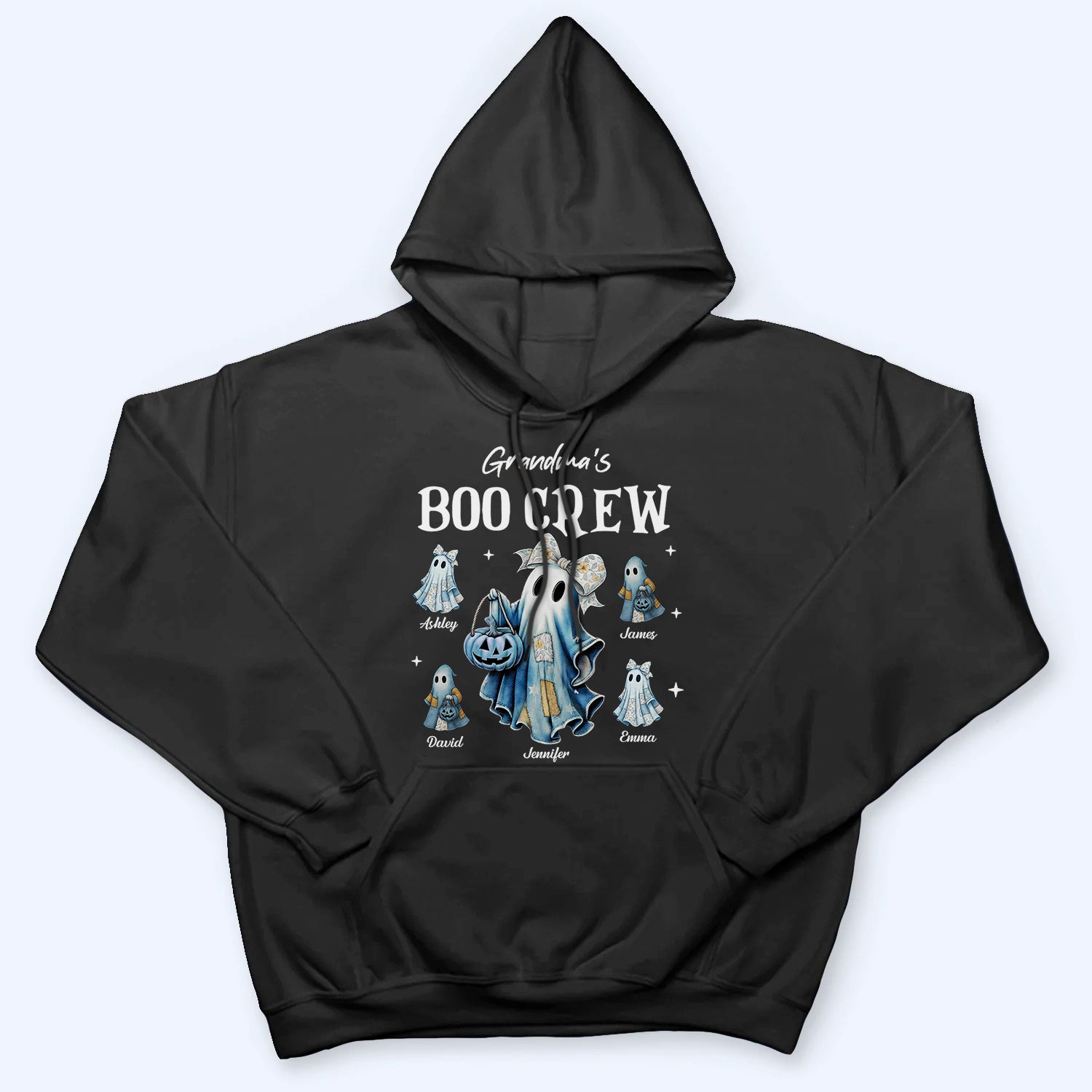 Grandma's Boo Crew - Personalized Custom T Shirt - Halloween Gift for Grandma, Nana, Grammy, Mom 6