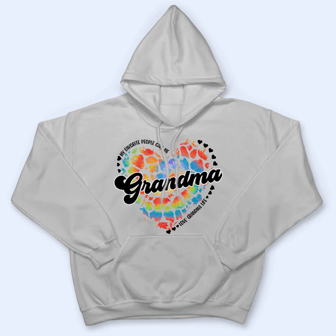 My Favorite People Call Me Grandma Heart - Personalized Custom T Shirt - Gift for Grandma/Nana/Mimi, Mom, Wife, Grandparent - Suzitee Store