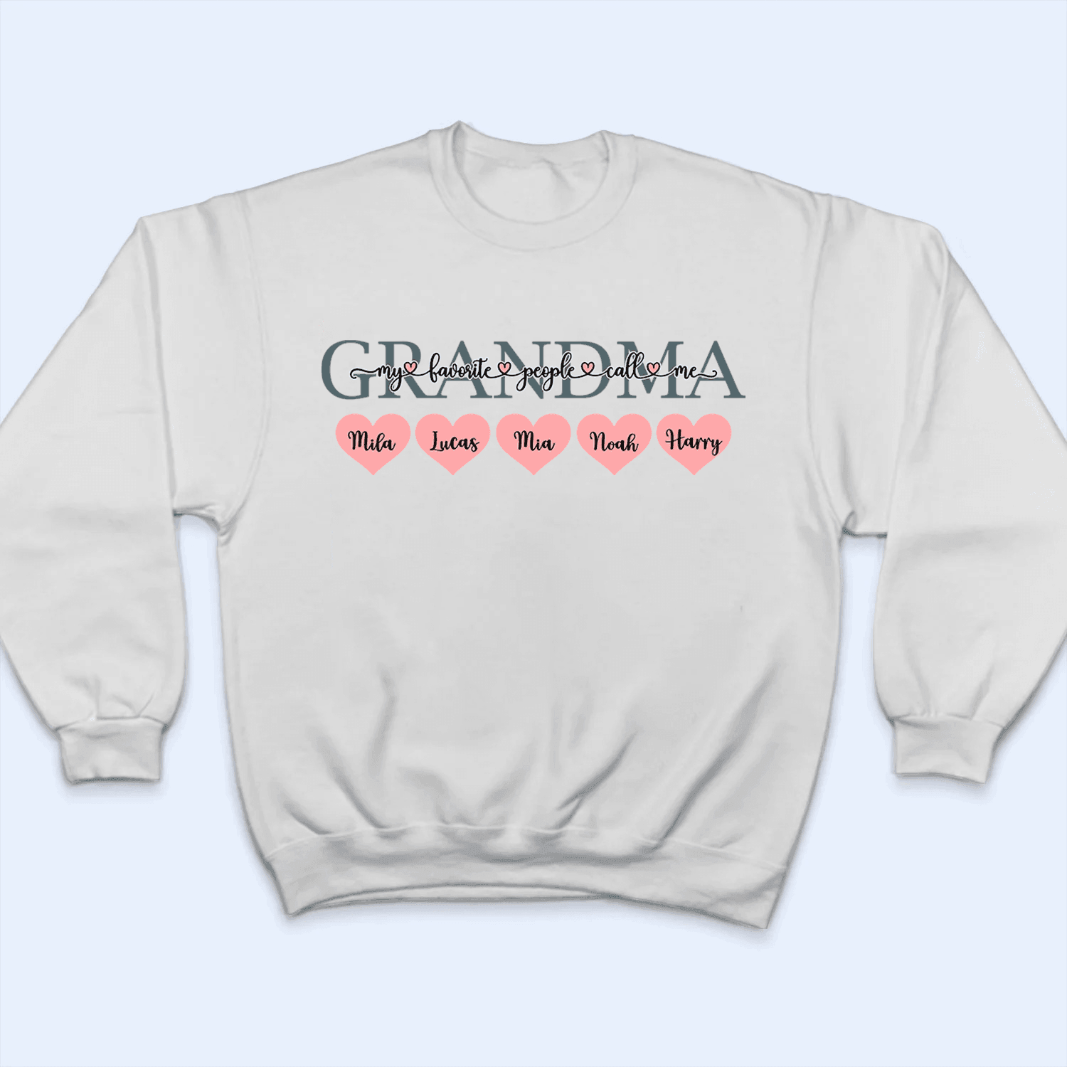 My Favorite People Call Me Grandma - Personalized Custom T Shirt - Birthday, Loving, Funny Gift for Grandma/Nana/Mimi, Mom, Wife, Grandparent - Suzitee Store
