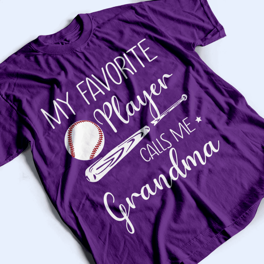 Personalized My Favorite Player Calls Me Grandma t-shirt, alternate view 4