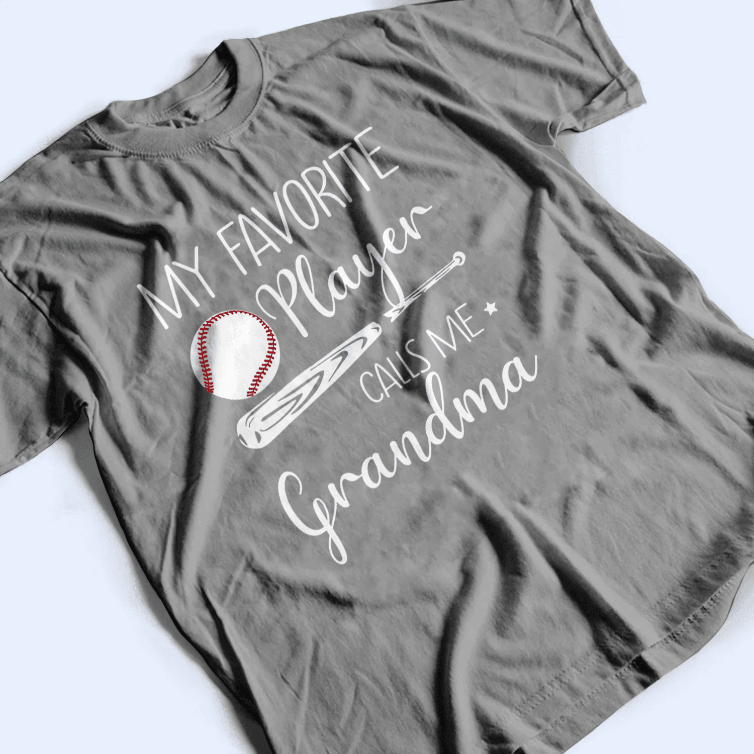 My Favorite Player Calls Me Grandma - Personalized Custom T Shirt - Birthday, Loving, Funny Gift for Grandma/Nana/Mimi, Mom, Wife, Grandparent - Suzitee Store