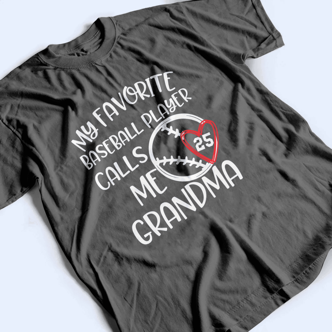 My Favorite Player Calls Me Grandma - Personalized Custom T Shirt - Birthday, Loving, Funny Gift for Grandma/Nana/Mimi, Mom, Wife, Grandparent - Suzitee Store