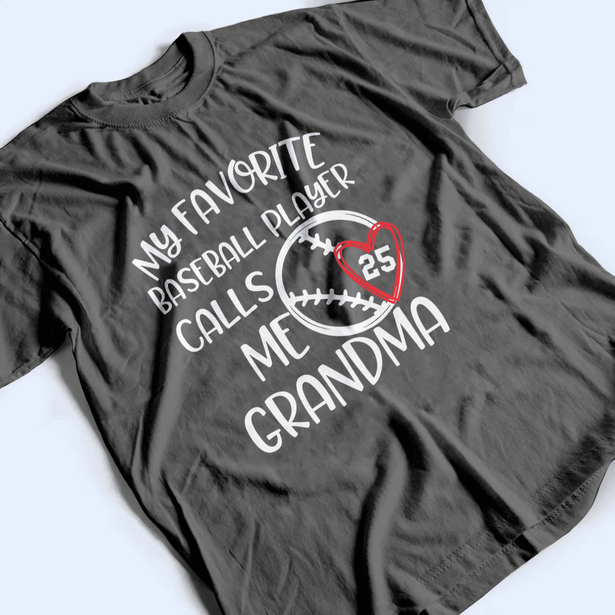 My Favorite Player Calls Me Grandma - Personalized Custom T Shirt - Birthday, Loving, Funny Gift for Grandma/Nana/Mimi, Mom, Wife, Grandparent - Suzitee Store