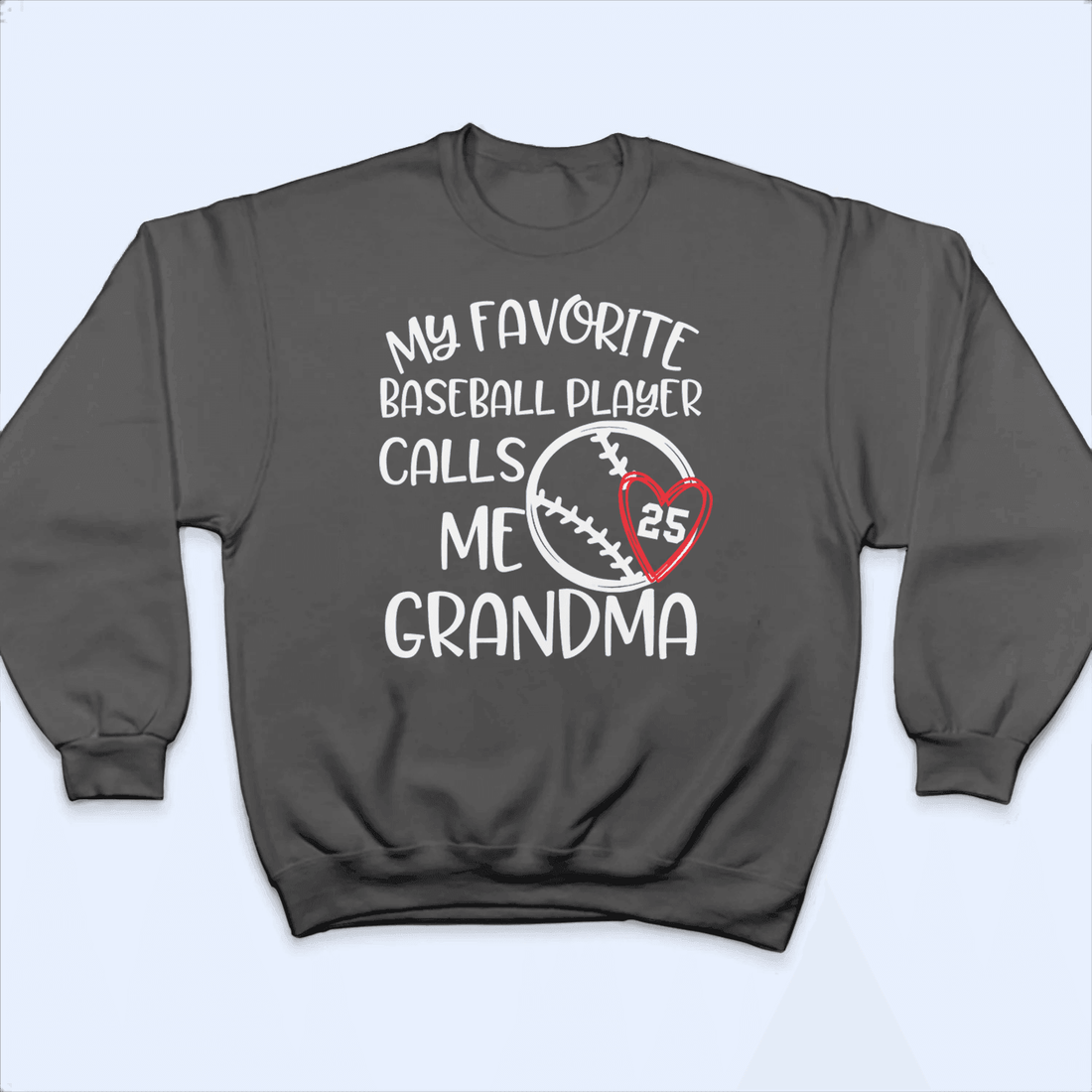 My Favorite Player Calls Me Grandma - Personalized Custom T Shirt - Birthday, Loving, Funny Gift for Grandma/Nana/Mimi, Mom, Wife, Grandparent - Suzitee Store