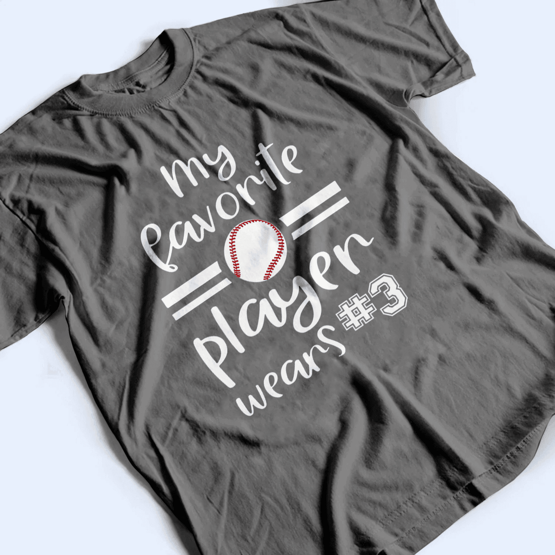 My Favorite Player Wears - Personalized Custom T Shirt - Birthday, Loving, Funny Gift for Grandma/Nana/Mimi, Mom, Wife, Grandparent - Suzitee Store