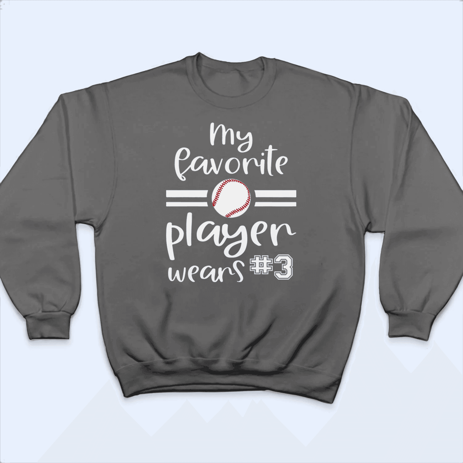 My Favorite Player Wears - Personalized Custom T Shirt - Birthday, Loving, Funny Gift for Grandma/Nana/Mimi, Mom, Wife, Grandparent - Suzitee Store