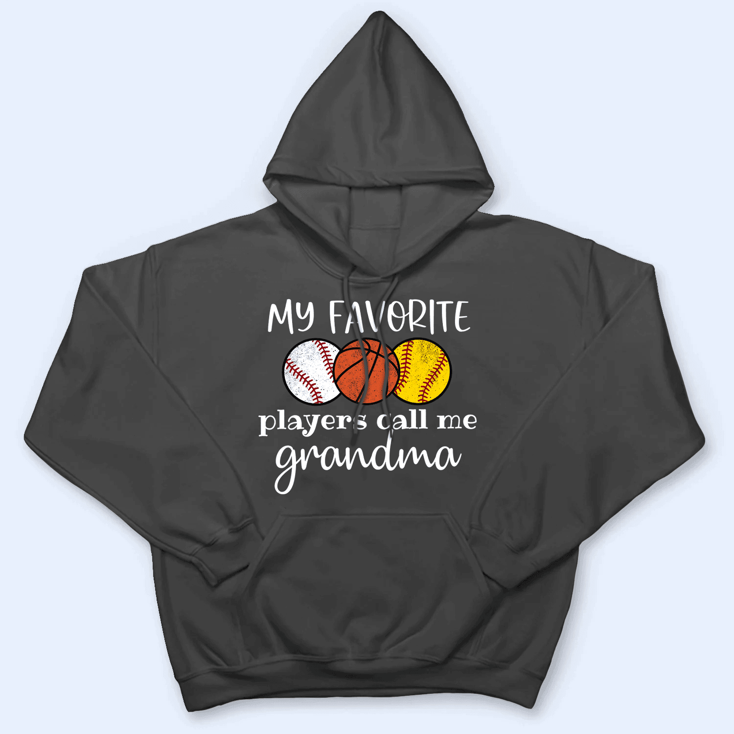 My Favorite Players Call Me Grandma With Multiple Sports - Personalized Custom T Shirt - Birthday, Loving, Funny Gift for Grandma/Nana/Mimi, Mom, Wife, Grandparent 5