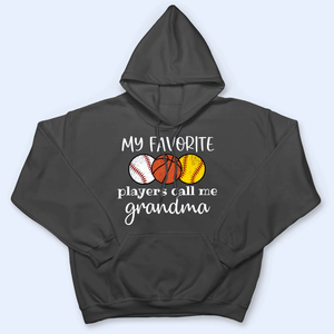 My Favorite Players Call Me Grandma With Many Balls - Personalized Custom T Shirt - Birthday, Loving, Funny Gift for Grandma/Nana/Mimi, Mom, Wife, Grandparent - Suzitee Store
