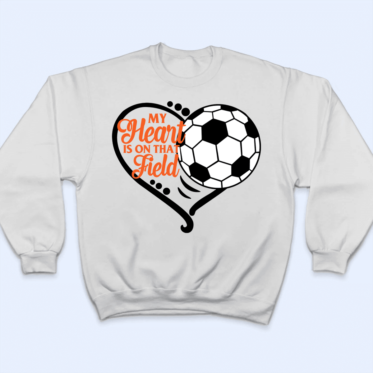 My Heart Is On That Field - Personalized Custom T Shirt - Gift for Grandma/Nana/Mimi, Mom, Wife, Grandparent - Suzitee Store