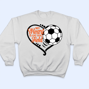 My Heart Is On That Field - Personalized Custom T Shirt - Gift for Grandma/Nana/Mimi, Mom, Wife, Grandparent - Suzitee Store