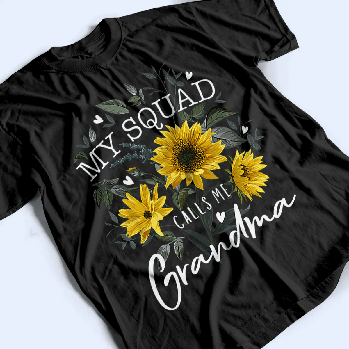 My Squad Calls Me Grandma - Personalized Custom T Shirt - Birthday, Loving, Funny Gift for Grandma/Nana/Mimi, Mom, Wife, Grandparent - Suzitee Store