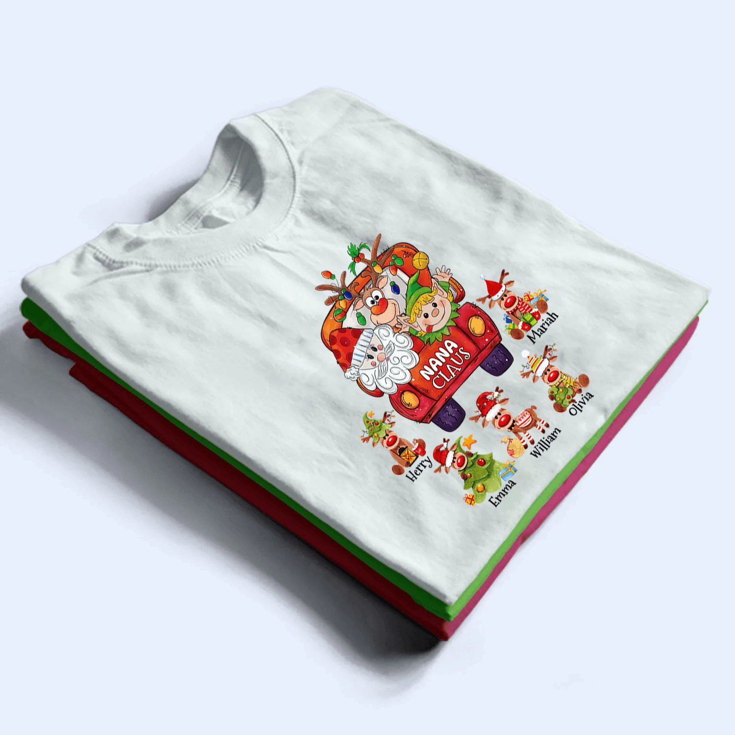 Nana Claus - Personalized Custom T Shirt - Birthday, Loving, Funny Gift for Grandma/Nana/Mimi, Mom, Wife, Grandparent - Suzitee Store