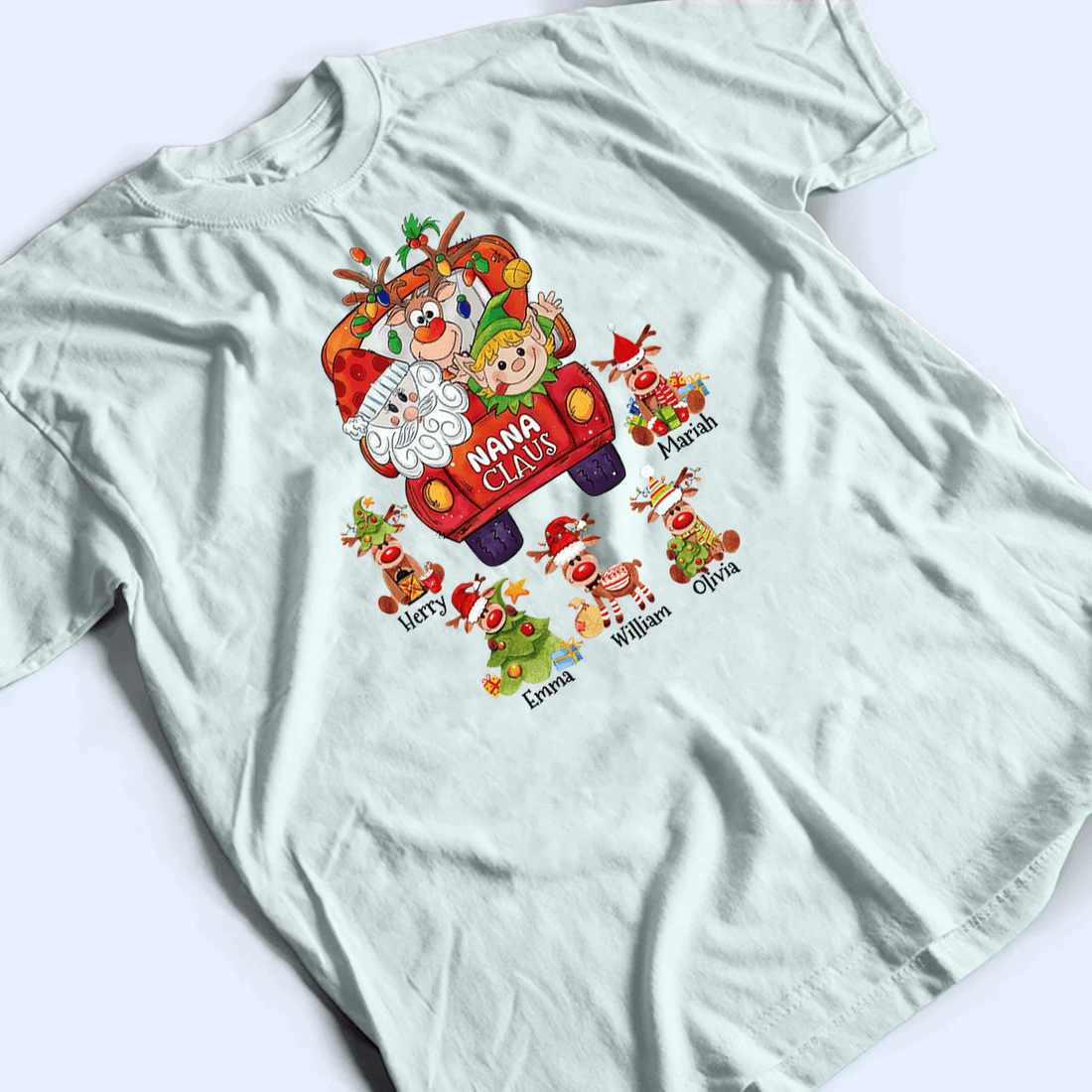 Nana Claus - Personalized Custom T Shirt - Birthday, Loving, Funny Gift for Grandma/Nana/Mimi, Mom, Wife, Grandparent - Suzitee Store
