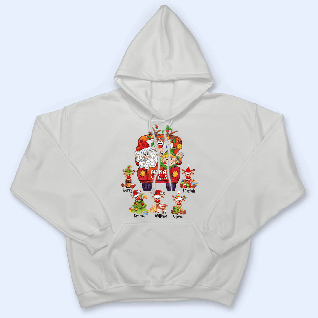 Nana Claus - Personalized Custom T Shirt - Birthday, Loving, Funny Gift for Grandma/Nana/Mimi, Mom, Wife, Grandparent - Suzitee Store