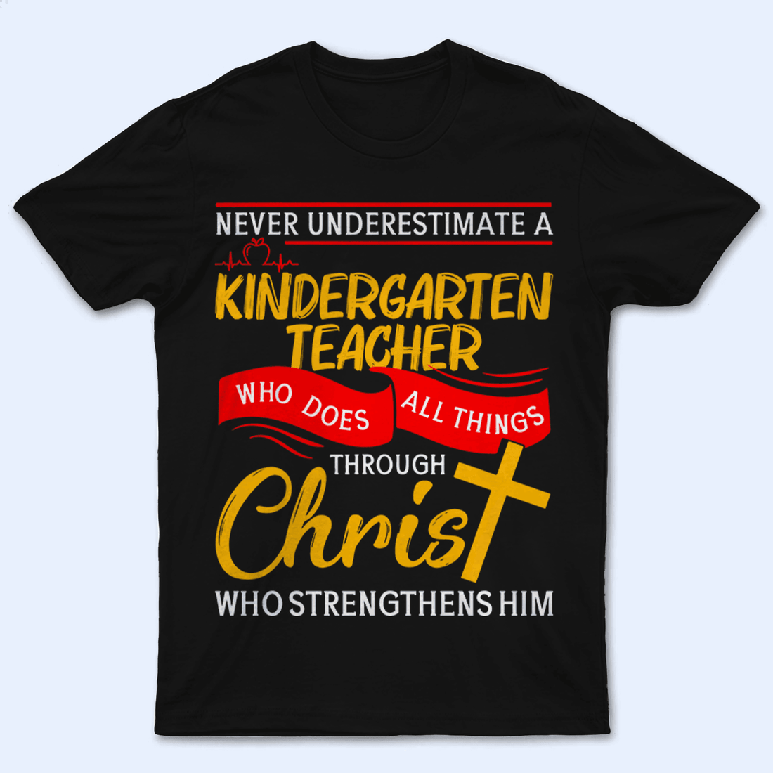 Personalized Never Underestimate A Teacher t-shirt, alternate view 4