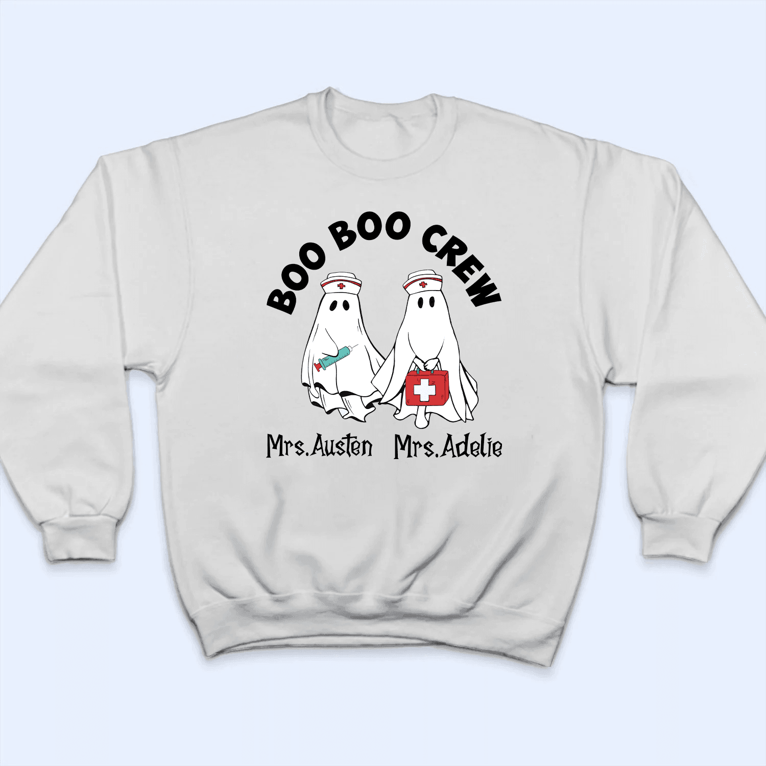 Night Shift Squad Halloween Shirt - Personalized Custom T Shirt - Birthday, Loving, Funny Gift for Nurse, CNA, Healthcare, Registered RN - Suzitee Store