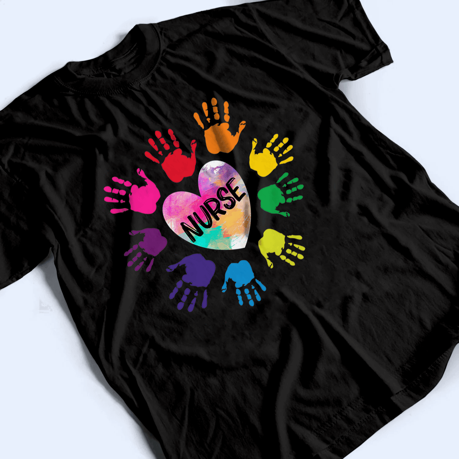 Nurse Heart - Personalized Custom T Shirt - Birthday, Loving, Funny Gift for Nurse, CNA, Healthcare, Registered RN - Suzitee Store