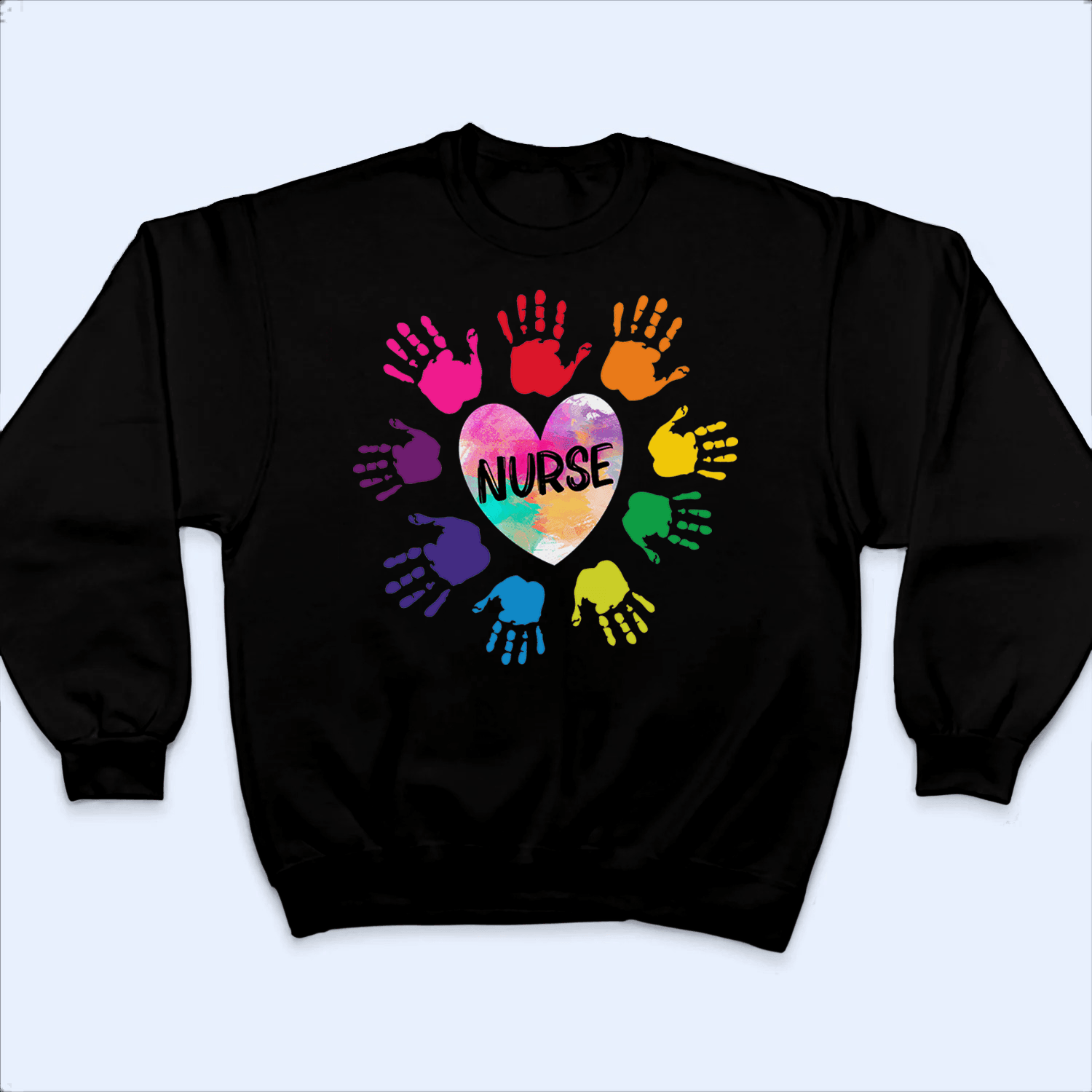 Nurse Heart - Personalized Custom T Shirt - Birthday, Loving, Funny Gift for Nurse, CNA, Healthcare, Registered RN - Suzitee Store