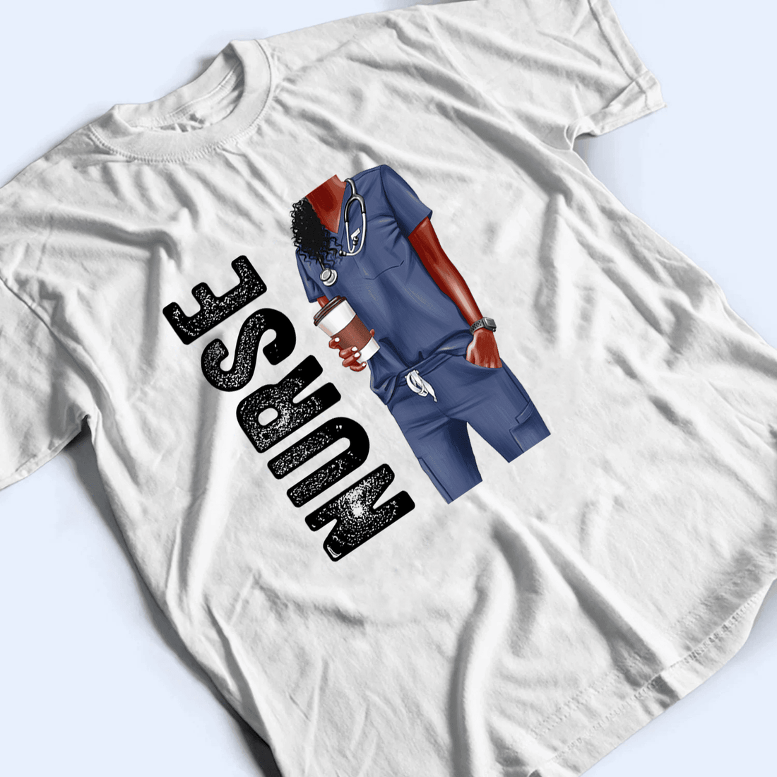 Personalized Nurse Life t-shirt, alternate view 3