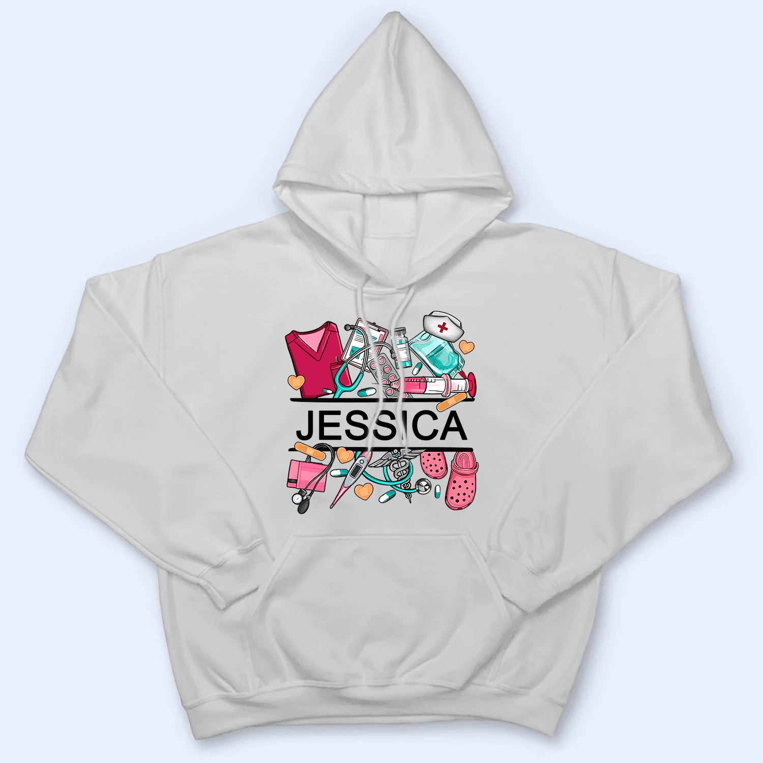 Nurse Name - Personalized Custom T Shirt - Birthday, Loving, Funny Gift for Nurse, CNA, Healthcare, Registered RN - Suzitee Store