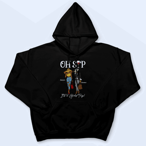 Oh Sip! It's A Girls Trip - Girl Squad - Personalized Custom T Shirt - Birthday, Loving, Funny Gift for Black Family, Black Women, Black Men, African American Gifts - Suzitee Store
