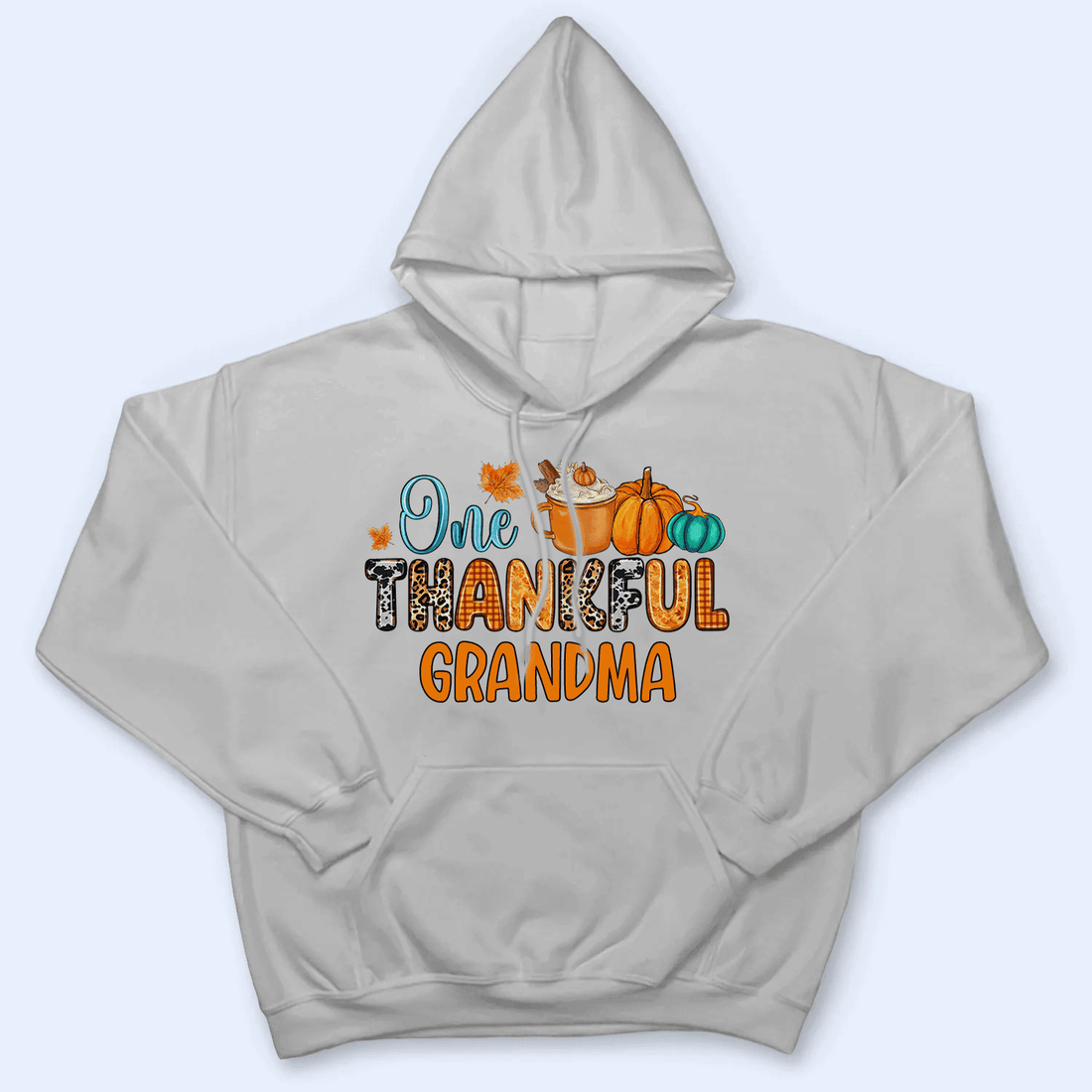 One Thankful Grandma - Personalized Custom T Shirt - Halloween, Loving, Funny Gift for Grandma/Nana/Mimi, Mom, Wife, Grandparent - Suzitee Store