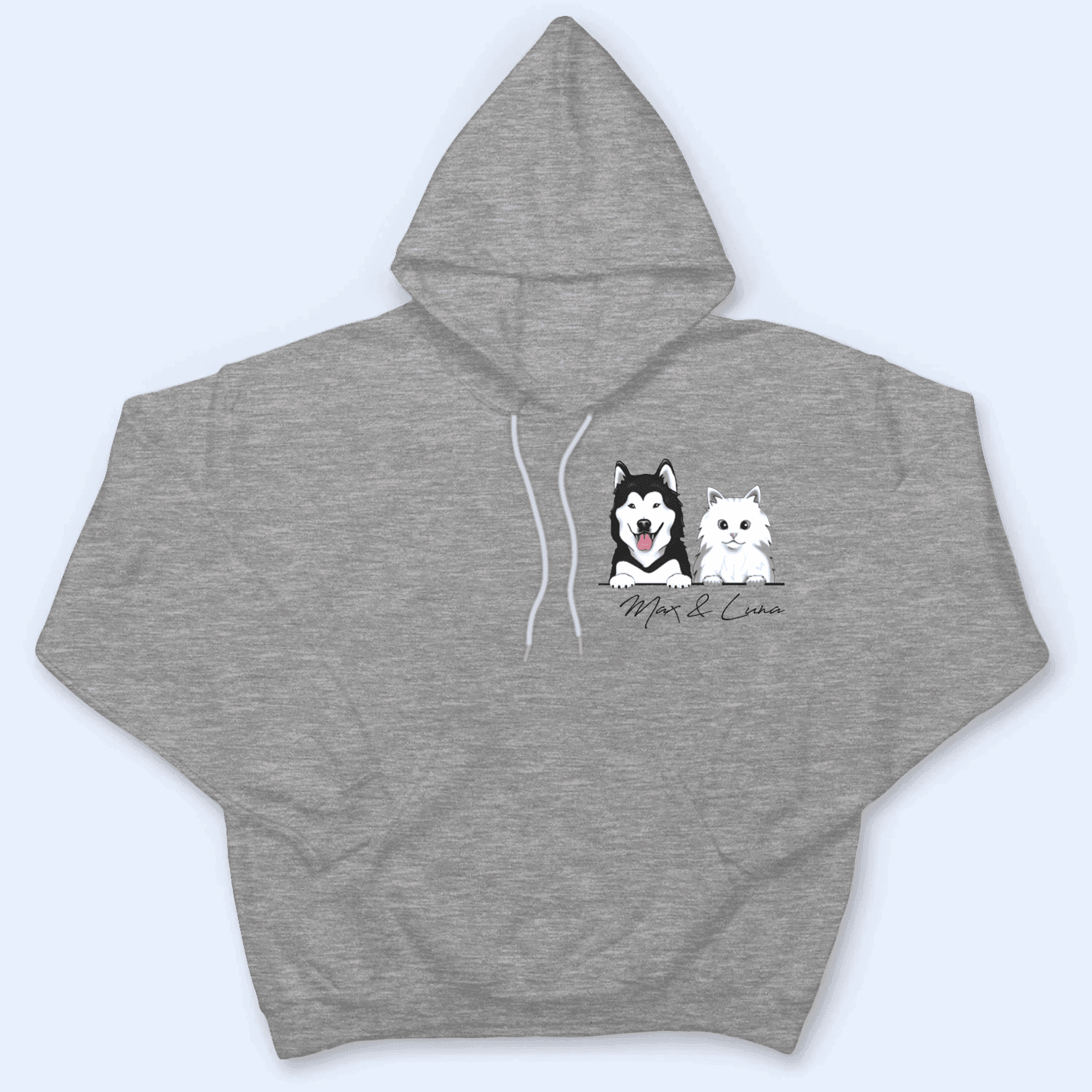 Peeking Pet with Name - Personalized Custom Left Chest T Shirt - Birthday, Loving, Funny Gift for Cat Mom, Cat Dad, Cat Lover, Dog Mom, Dog Dad, Dog Lovers - Suzitee Store