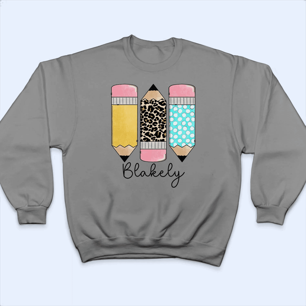 Pencils Back to School - Personalized Custom T Shirt - Birthday, Loving, Funny Gift for Teacher, Kindergarten, Preschool, Pre K, Paraprofessional - Suzitee Store