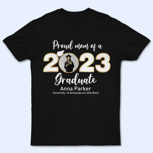 [Photo Inserted] 2023 School Grad Graduation Custom Photograph Design - Personalized Custom T Shirt - Birthday, Loving, Funny Gift for Grandma/Nana/Mimi, Mom, Wife, Grandparent - Suzitee Store