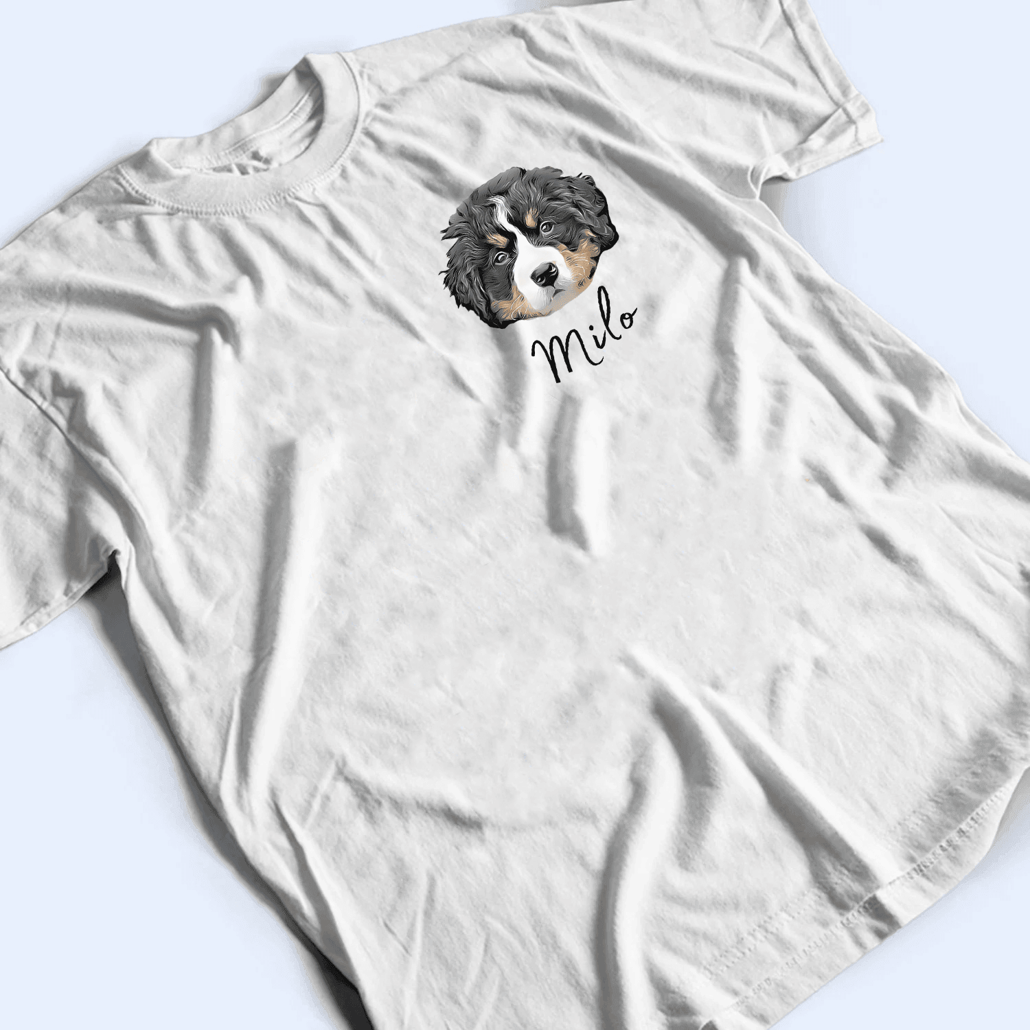Bernese Mountain Dog Customize Name Women'S T Shirts Personalized