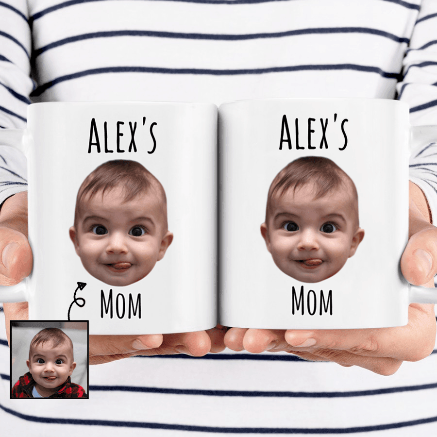 [Photo Inserted] Face Photo Mug - Personalized Custom 11oz Mug - Birthday, Loving, Funny Gift for Grandma/Nana/Mimi, Mom/Dad, Aunt, Wife/Husband, Grandparent - Suzitee Store