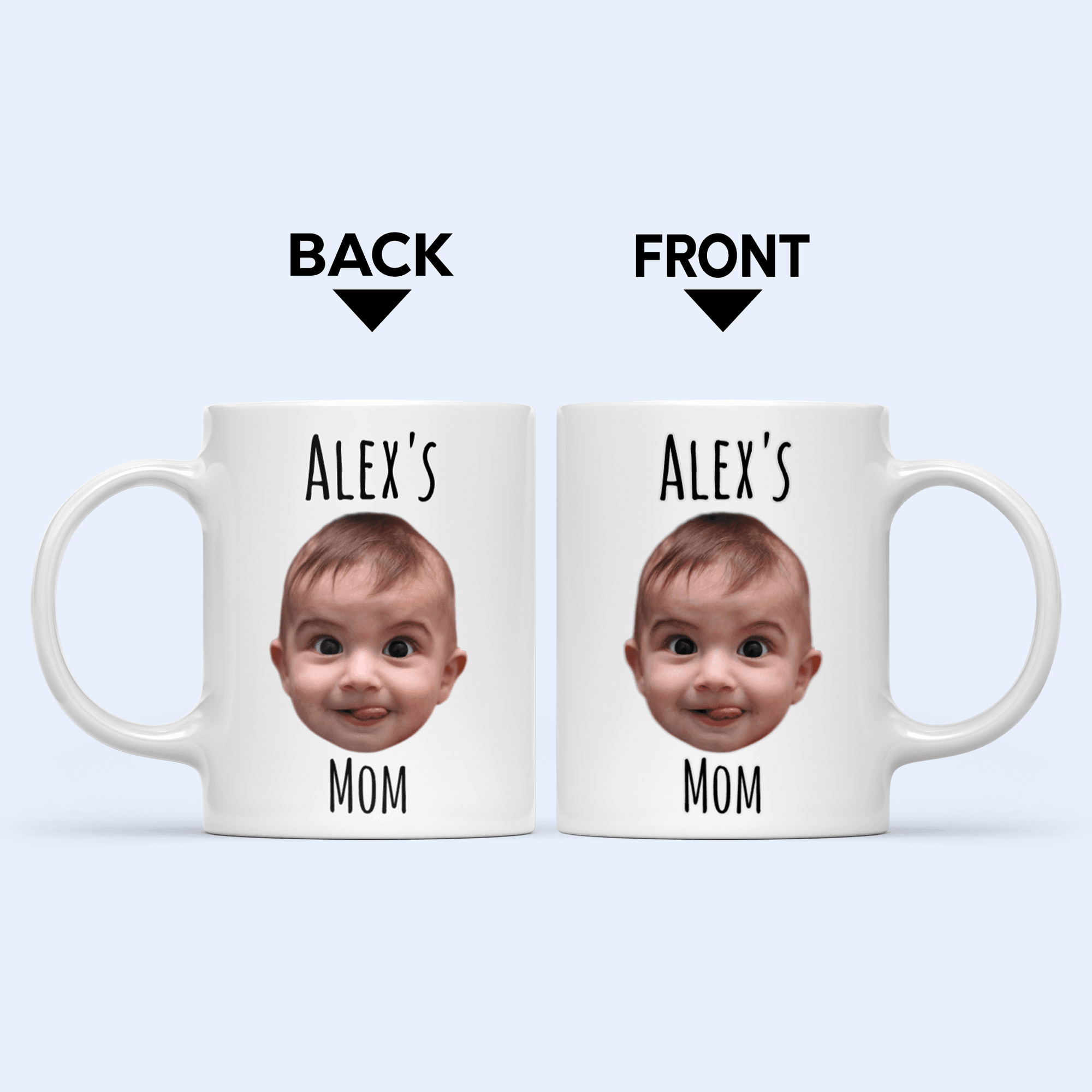 [Photo Inserted] Face Photo Mug - Personalized Custom 11oz Mug - Birthday, Loving, Funny Gift for Grandma/Nana/Mimi, Mom/Dad, Aunt, Wife/Husband, Grandparent - Suzitee Store