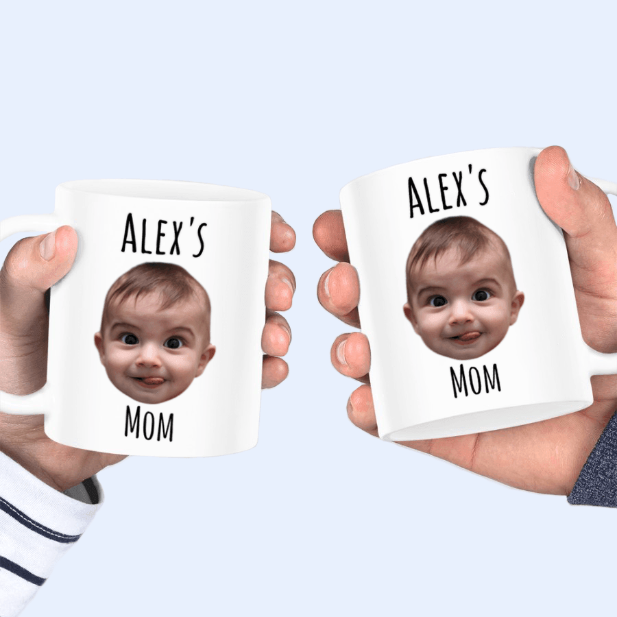 [Photo Inserted] Face Photo Mug - Personalized Custom 11oz Mug - Birthday, Loving, Funny Gift for Grandma/Nana/Mimi, Mom/Dad, Aunt, Wife/Husband, Grandparent - Suzitee Store