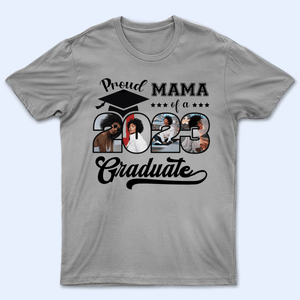 [Photo Inserted] Proud Family of a 2023 Graduate - Personalized Custom T Shirt - Birthday, Loving, Funny Gift for Grandma/Nana/Mimi, Mom, Wife, Grandparent - Suzitee Store