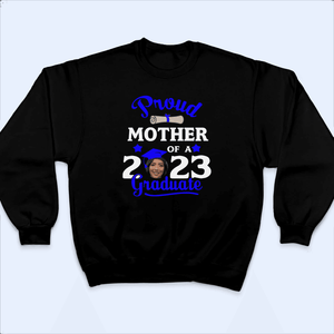 [Photo Inserted] Proud Family of a Graduate - Personalized Custom T Shirt - Birthday, Loving, Funny Gift for Grandma/Nana/Mimi, Mom, Wife, Grandparent - Suzitee Store
