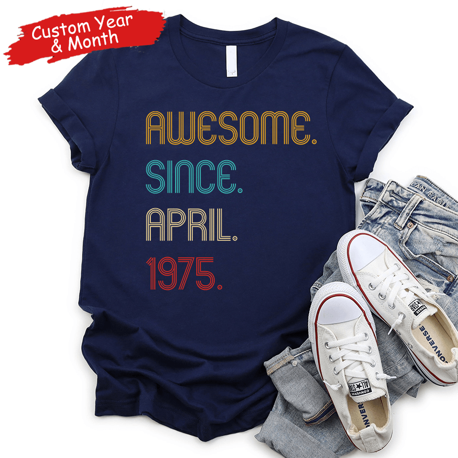 Awesome Since Birthday Gift personalized t-shirt, alternate view 2