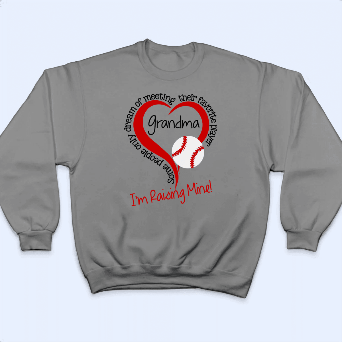 Raising my Favorite Player - Personalized Custom T Shirt - Birthday, Loving, Funny Gift for Grandma/Nana/Mimi, Mom, Wife, Grandparent - Suzitee Store