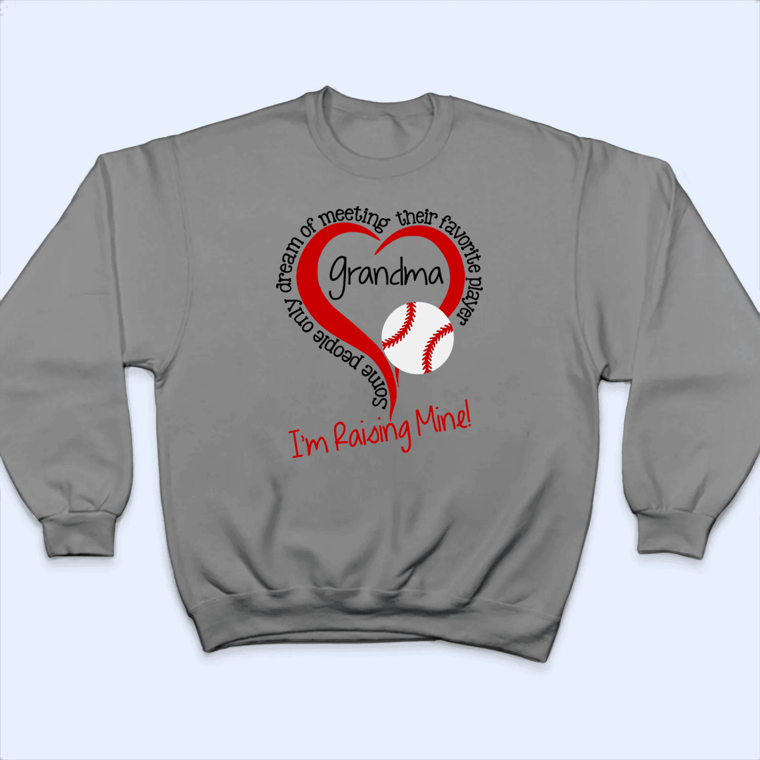 Raising my Favorite Player - Personalized Custom T Shirt - Birthday, Loving, Funny Gift for Grandma/Nana/Mimi, Mom, Wife, Grandparent - Suzitee Store