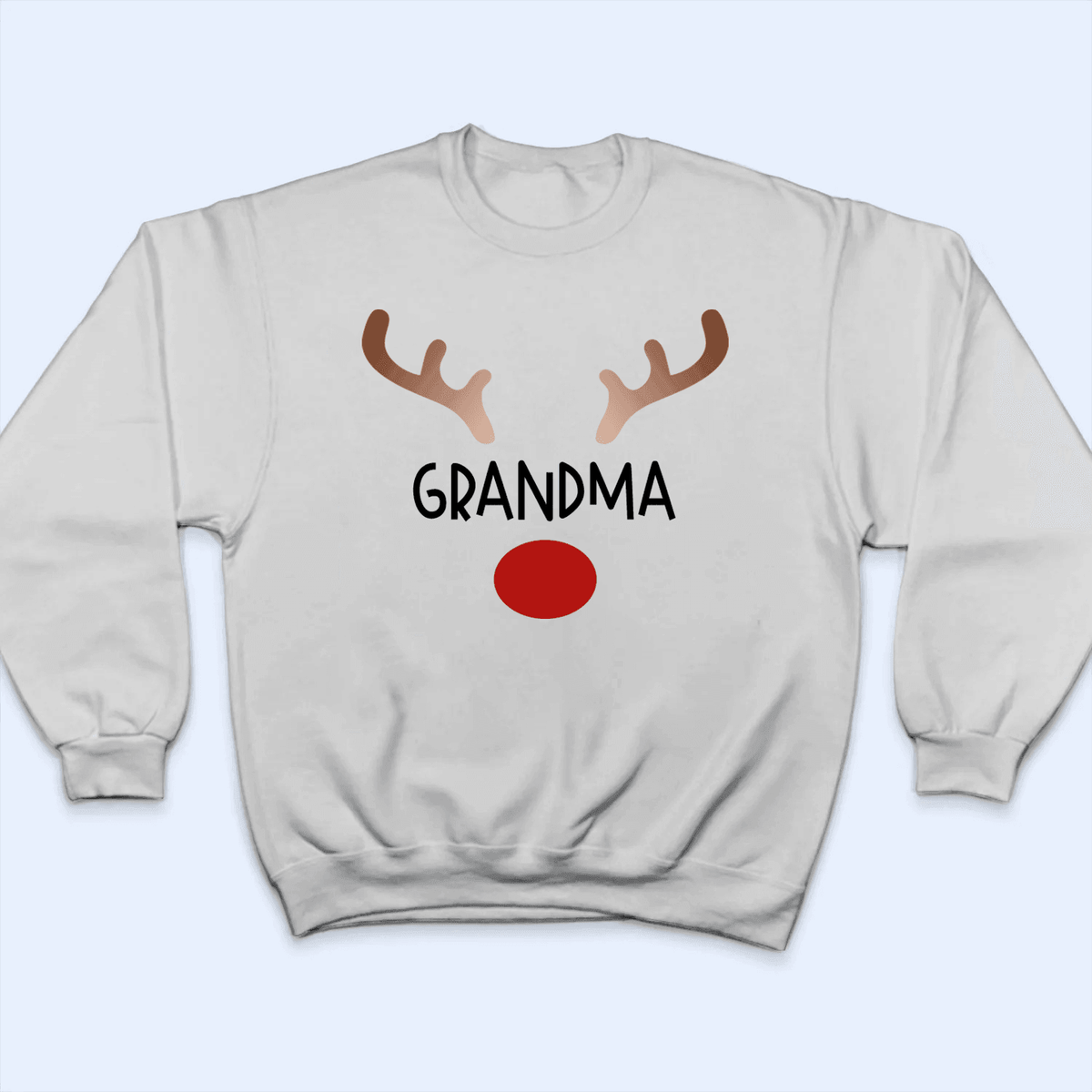 Red Nosed Reindeer - Personalized Custom T Shirt - Birthday, Loving, Funny Gift for Grandma/Nana/Mimi, Mom, Wife, Grandparent - Suzitee Store