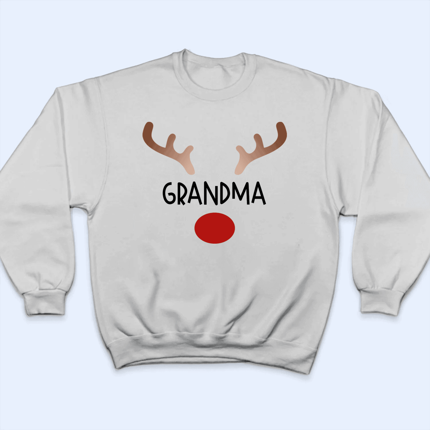 Red Nosed Reindeer - Personalized Custom T Shirt - Birthday, Loving, Funny Gift for Grandma/Nana/Mimi, Mom, Wife, Grandparent - Suzitee Store