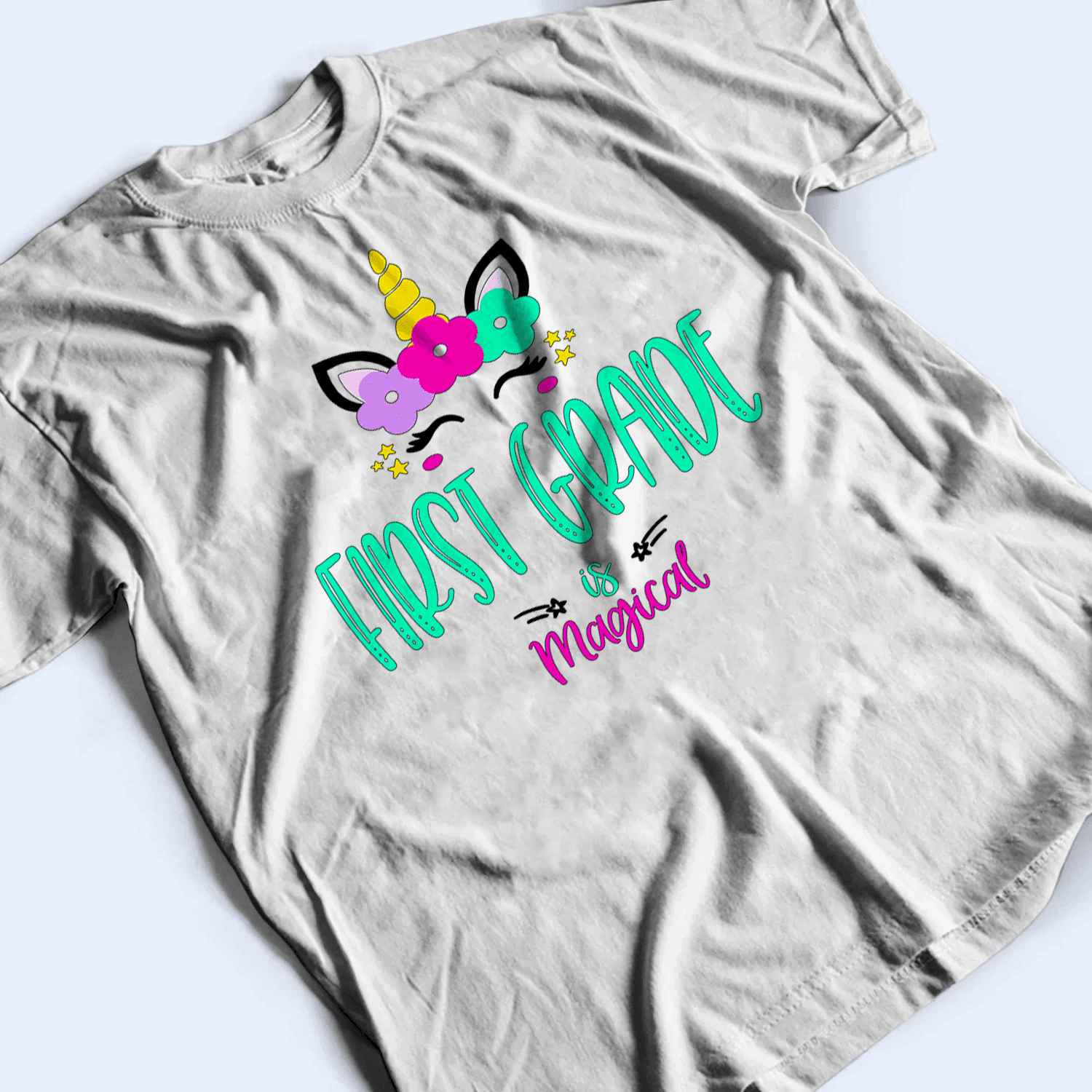 School Is Magical - Personalized Custom T Shirt - Birthday, Loving, Funny Gift for Teacher, Kindergarten, Preschool, Pre K, Paraprofessional - Suzitee Store