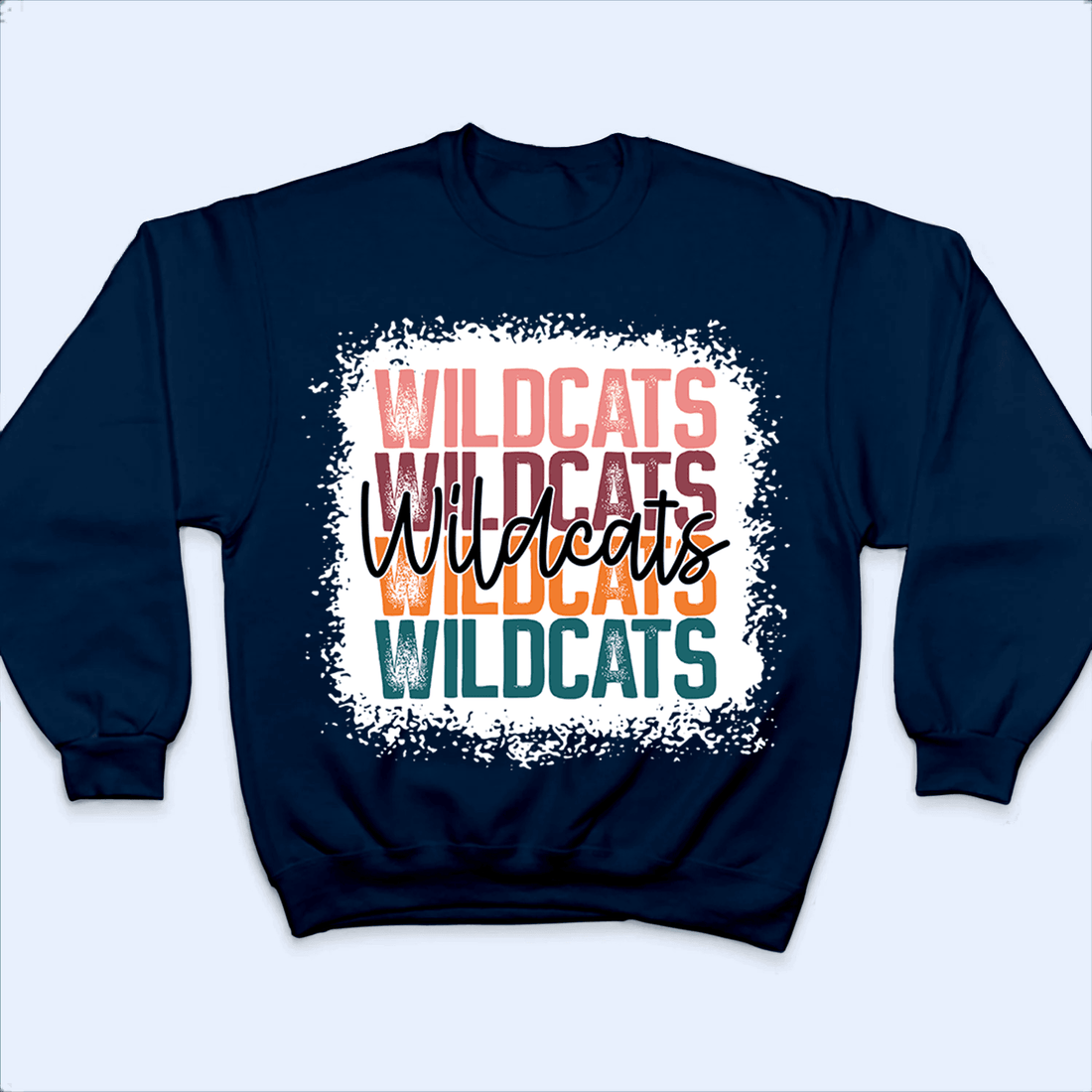 Personalized School Mascot Stacked Script t-shirt, alternate view 2