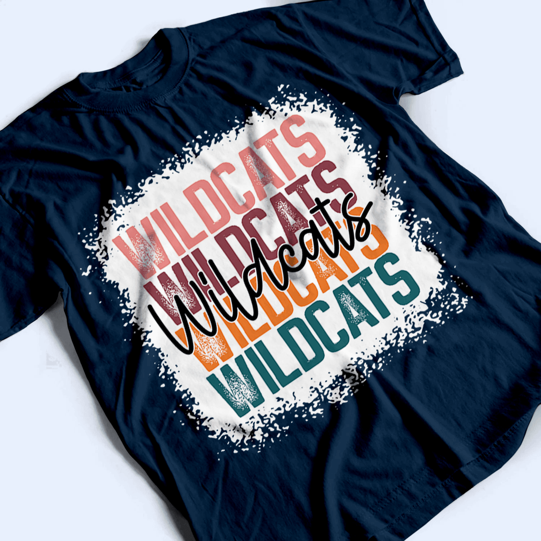 Personalized School Mascot Stacked Script t-shirt, alternate view 4