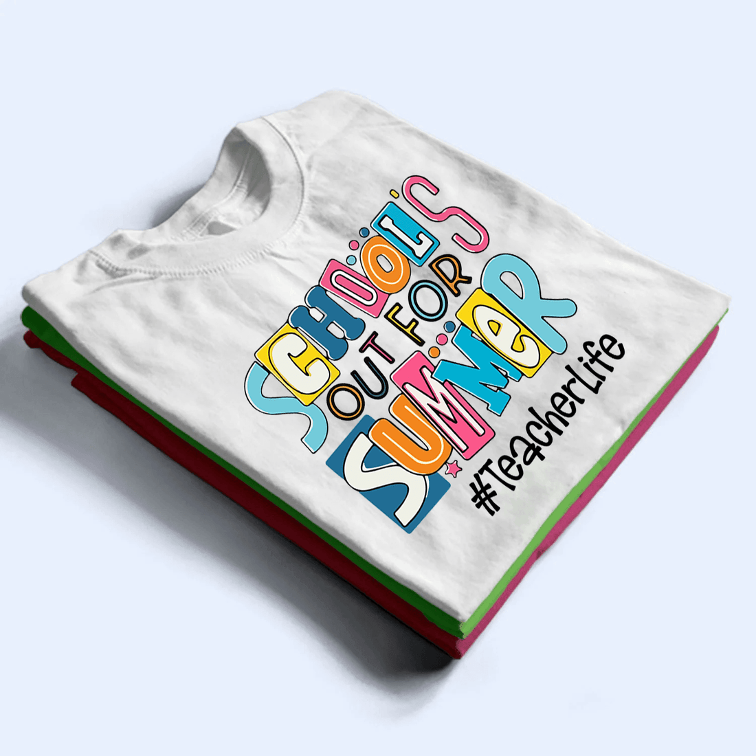 School Out For Summer- Personalized Custom T Shirt t-shirt, alternate view 2
