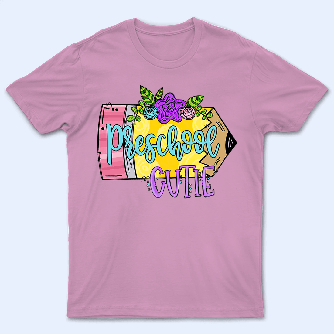 Custom Tshirt for Kids Back to School, School Pencil youth t-shirt, alternate view 2