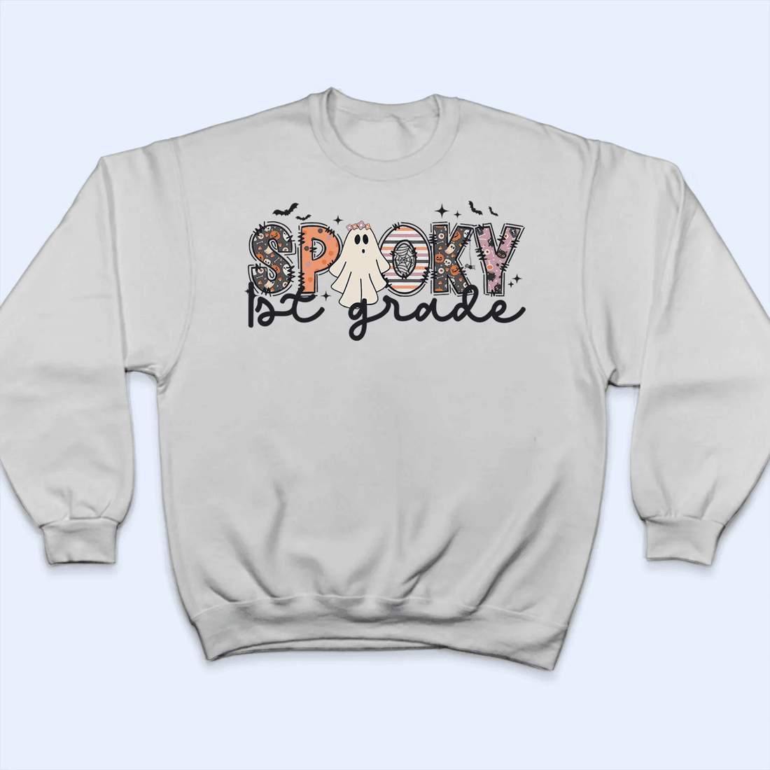 Personalized Spooky Ghost Teacher t-shirt, alternate view 4